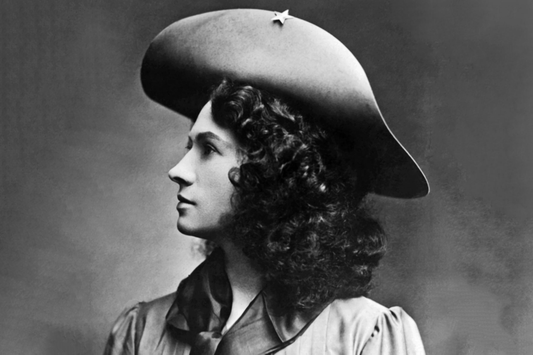Woman in a cowboy hat