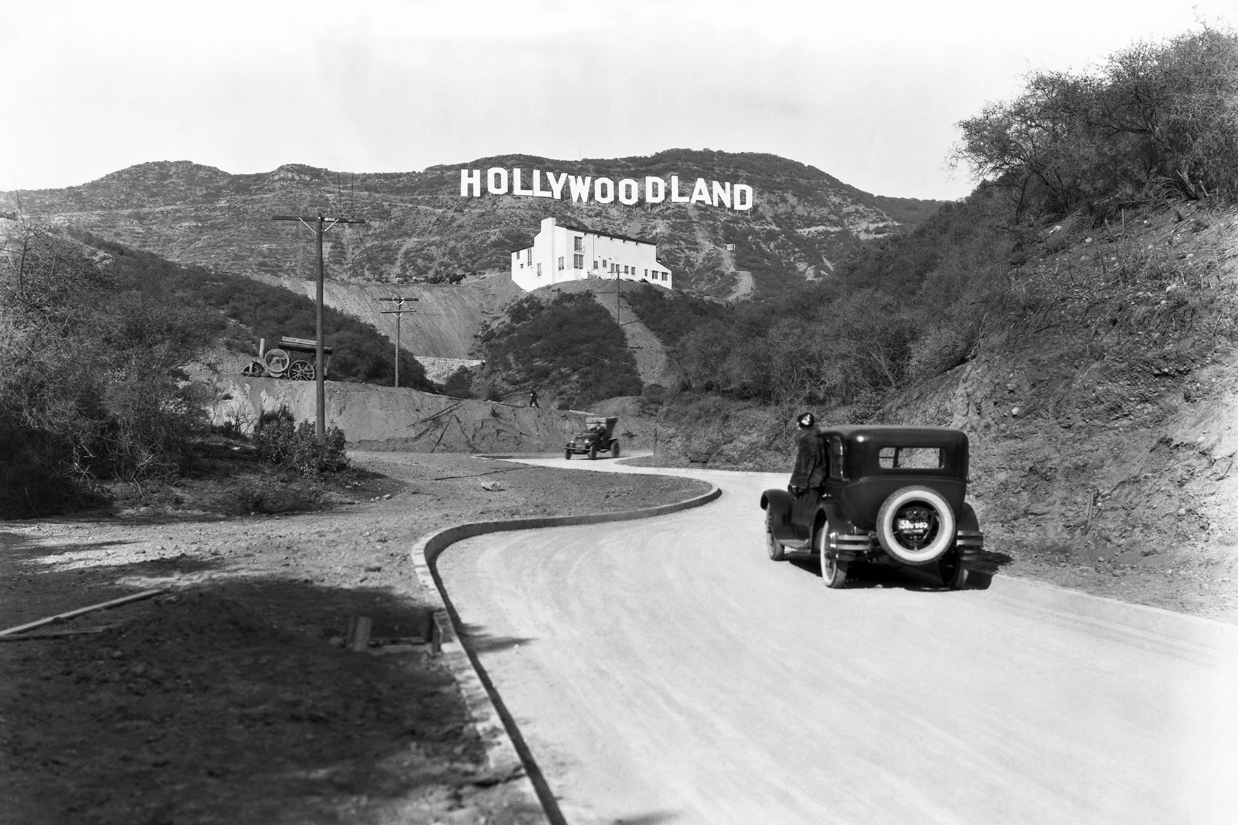 Hollywoodland sign in 1924