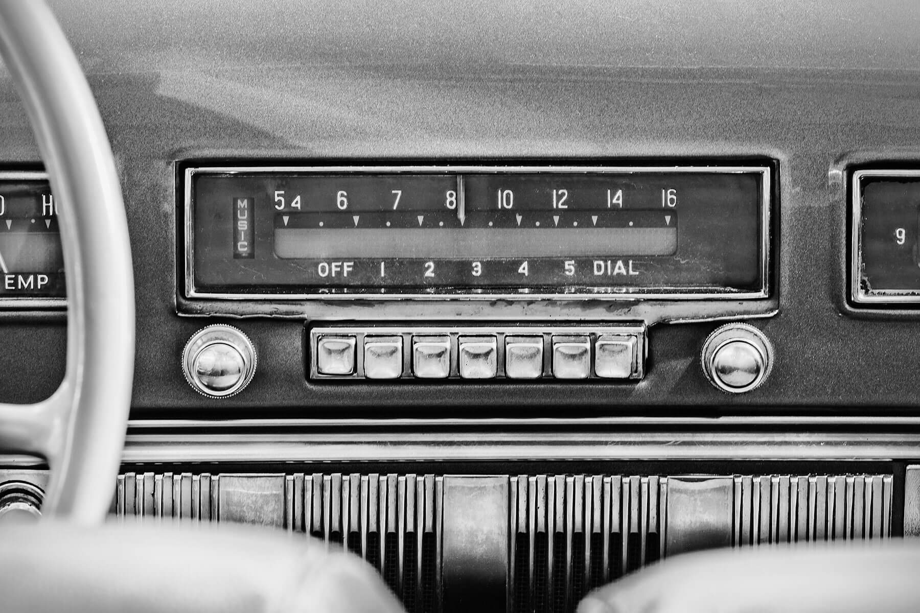 Old car radio
