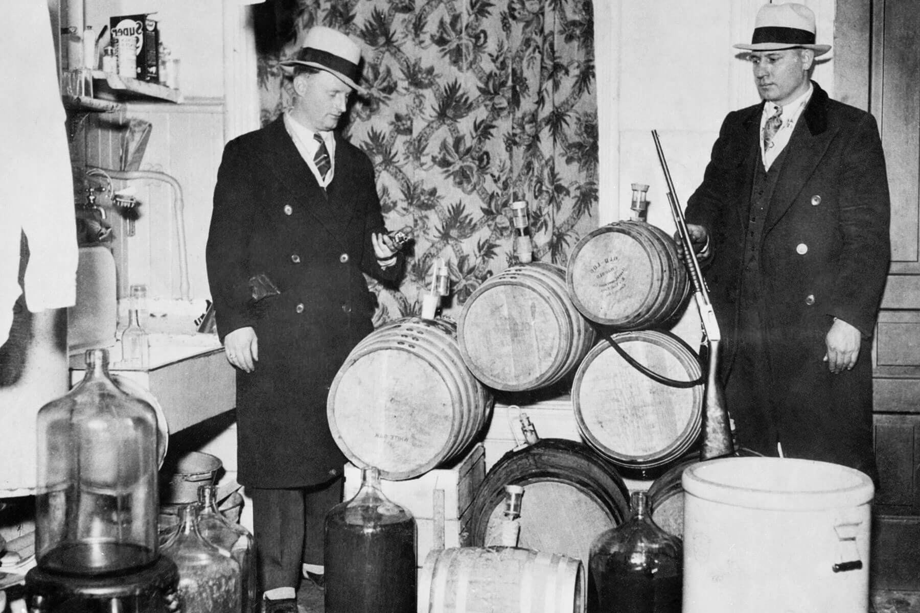 Prohibition Raid, 1920s