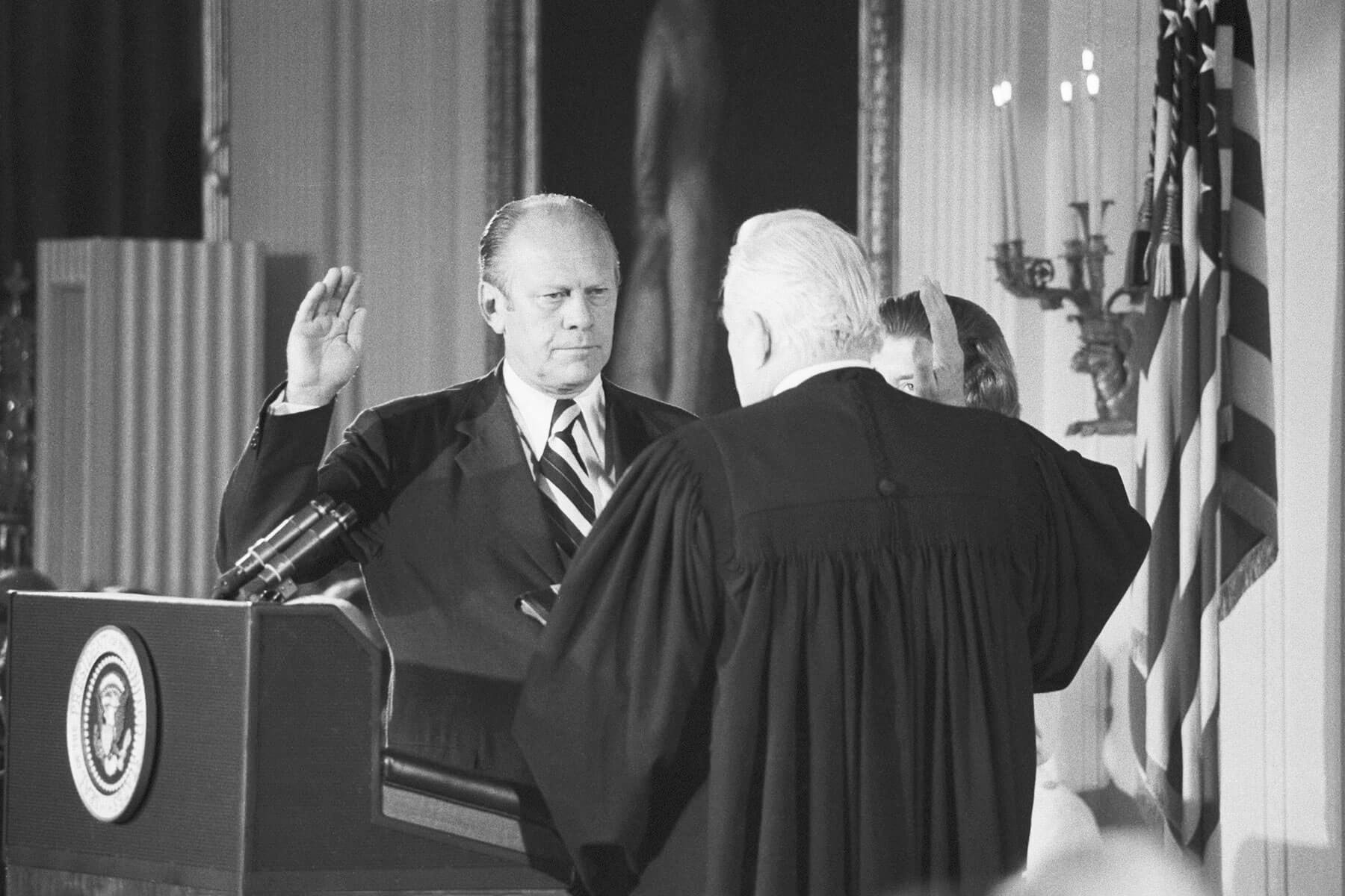 Gerald Ford Sworn In 1874
