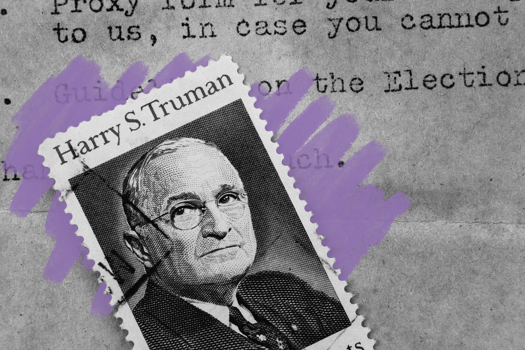 Vintage Truman stamp