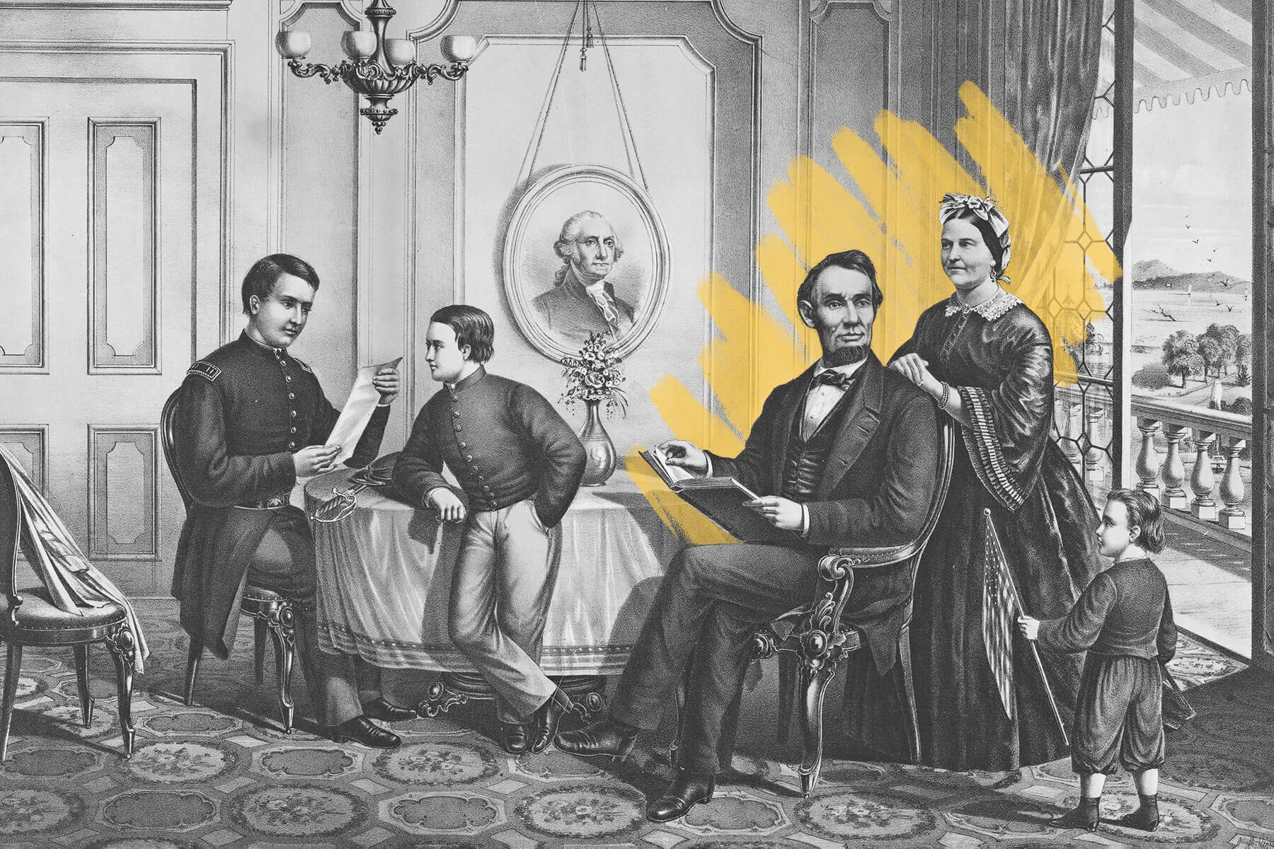 Lincoln and his family