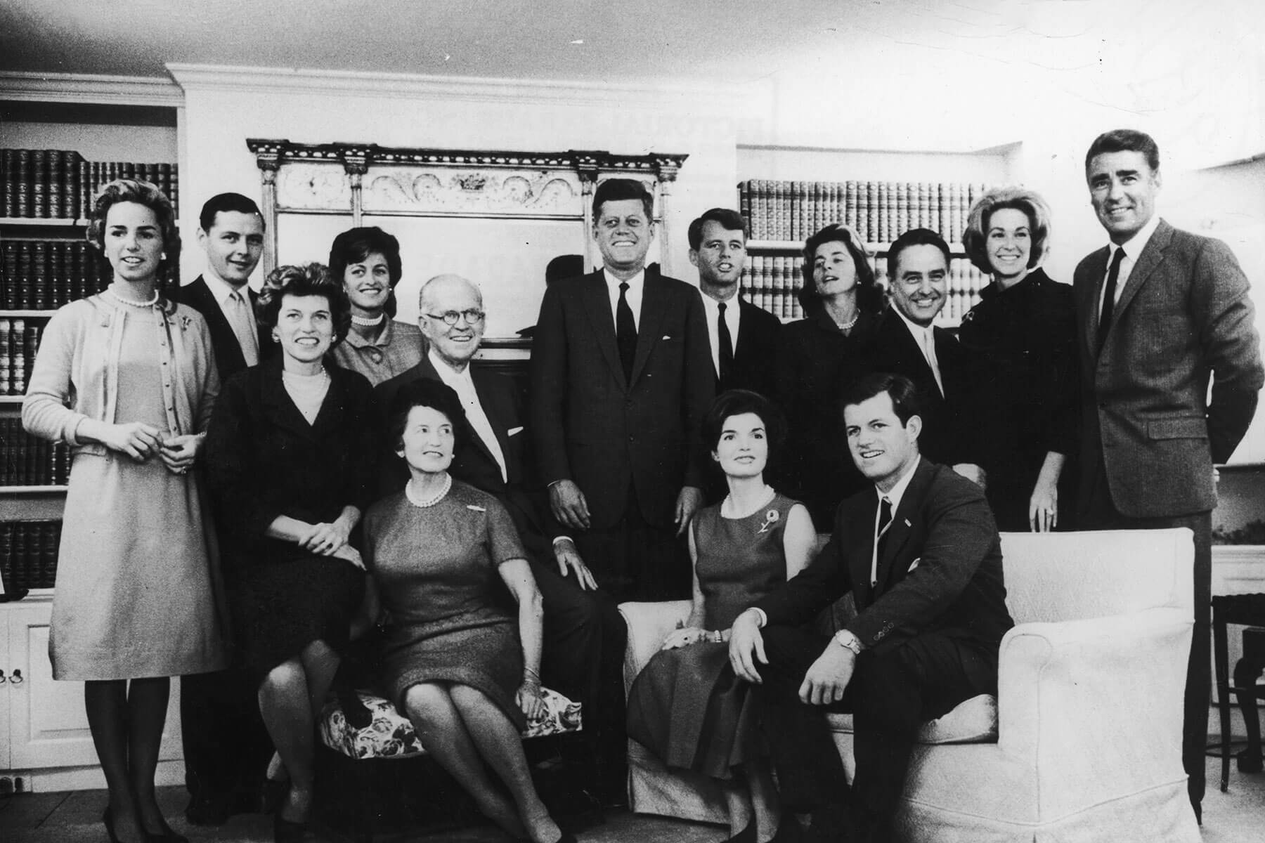 JFK with his family