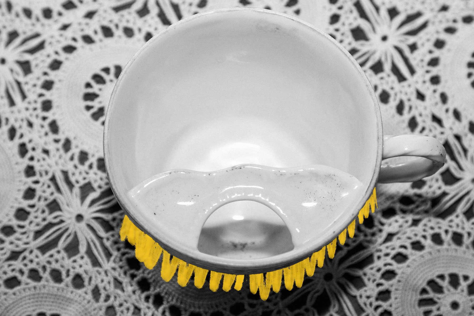 Mustache cup