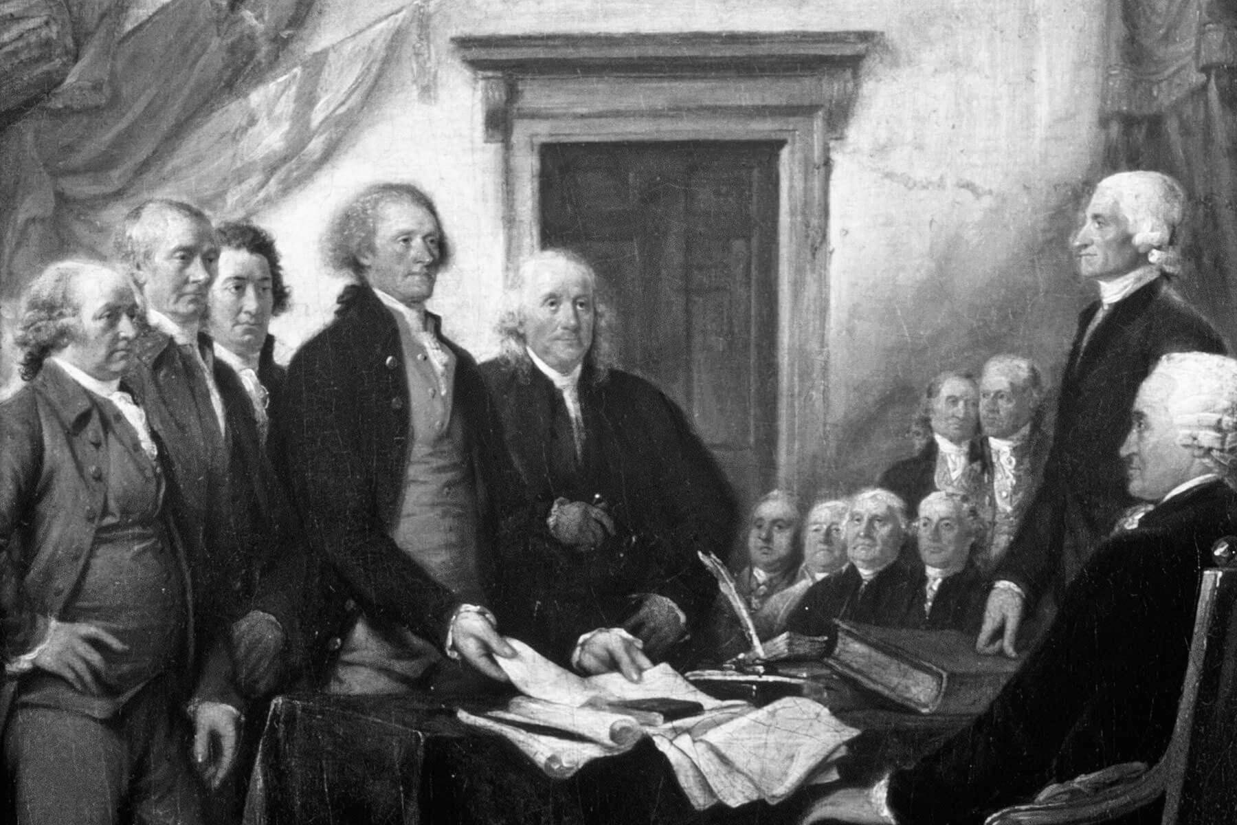 Declaration signing, 1776