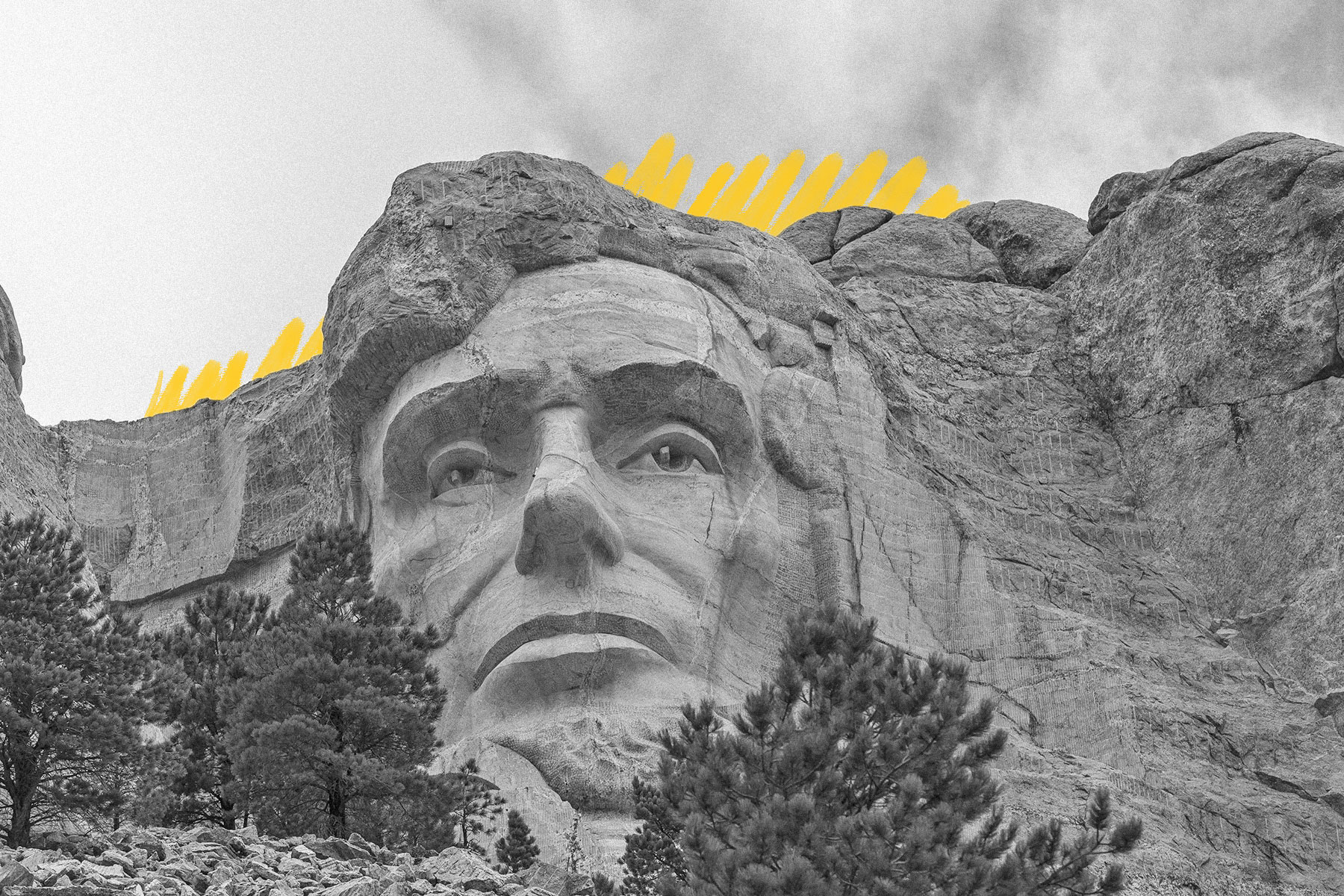 Lincoln on Mount Rushmore