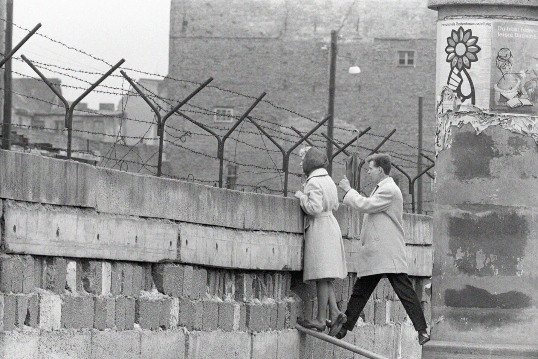 Peering over the Berlin Wall