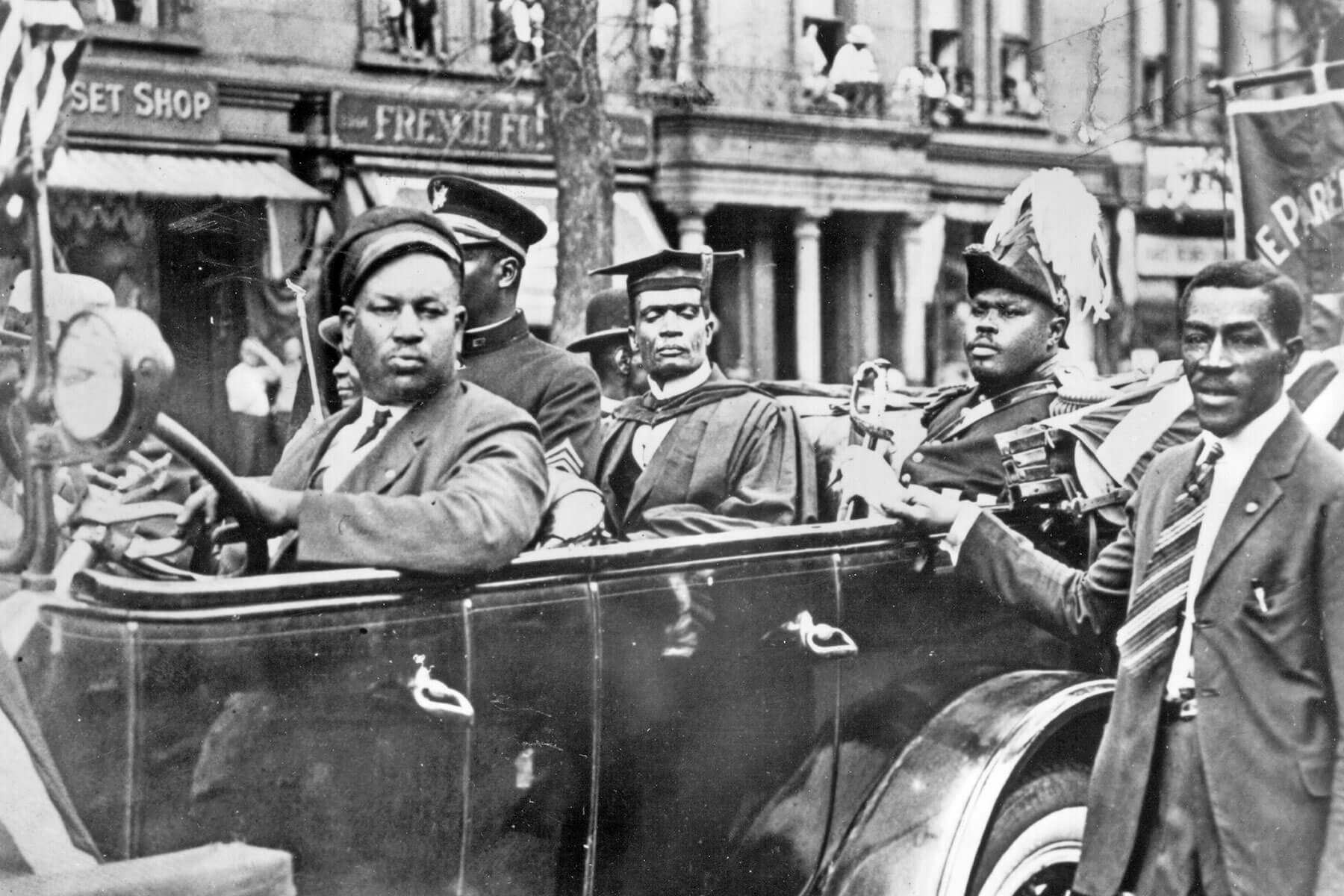 Marcus Garvey in Harlem