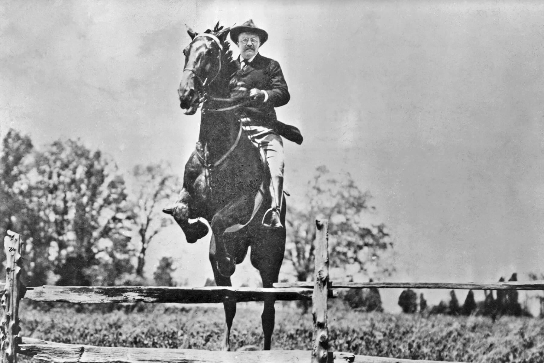 Teddy Roosevelt on a horse