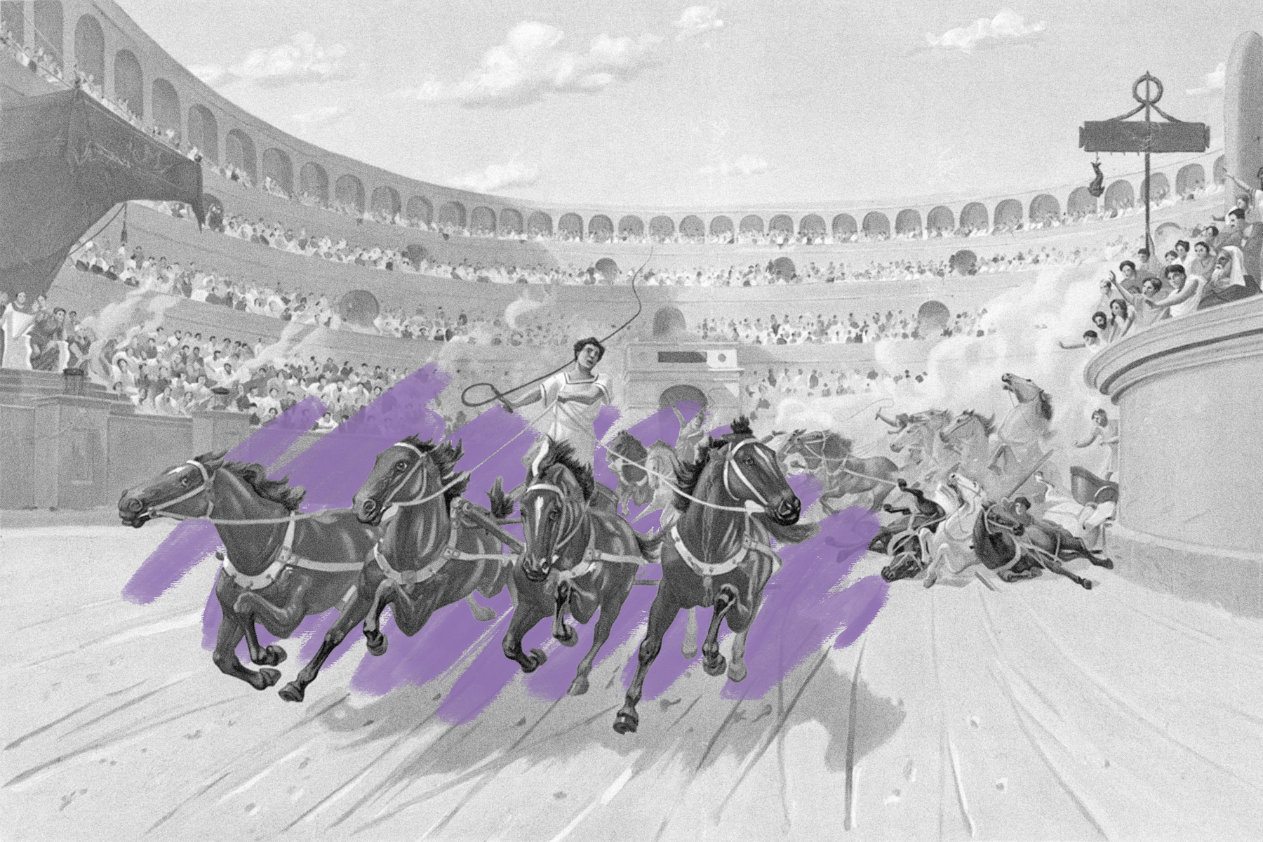 Ancient chariot race