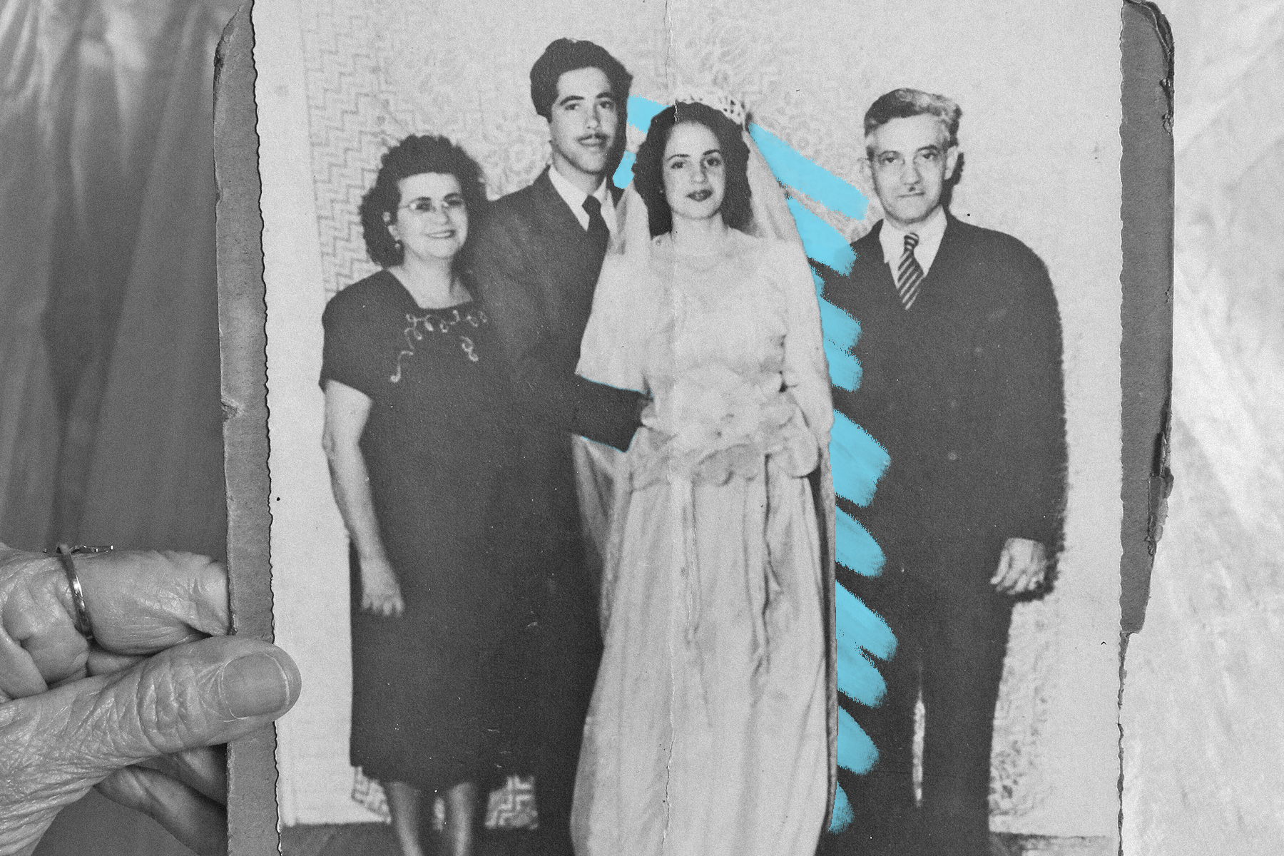 WWII wedding photo