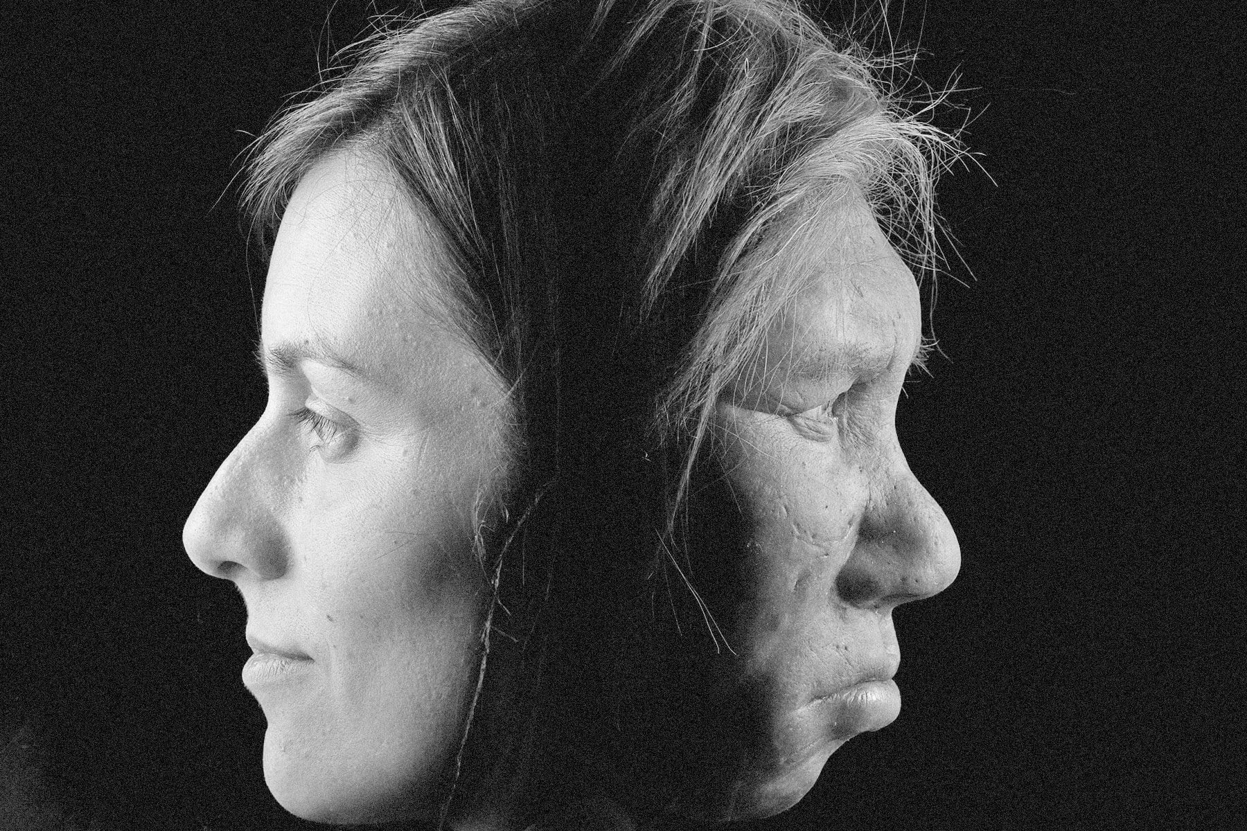 Recreation of a Neanderthal woman