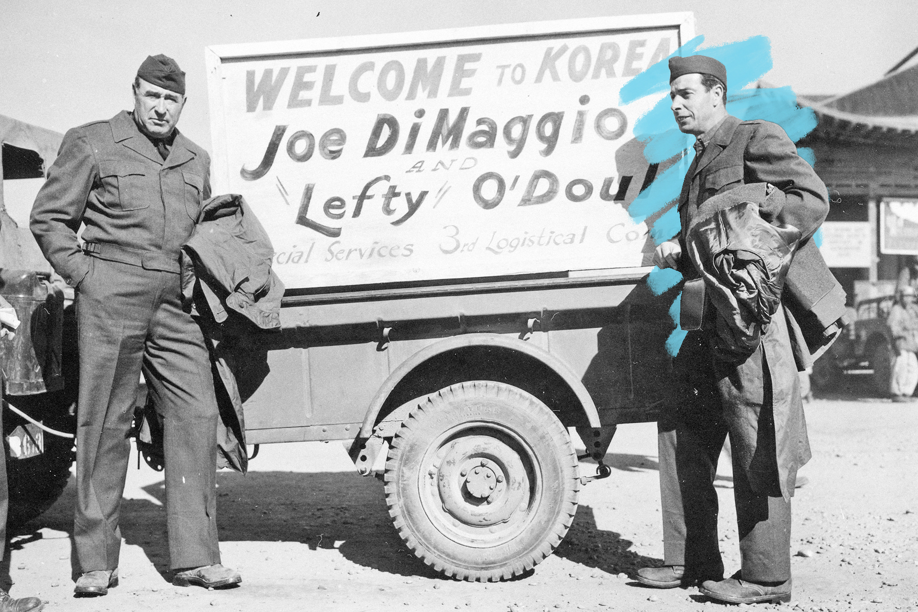 Joe DiMaggio (right)