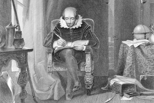 Shakespeare in his study