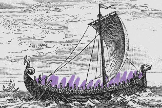 Viking ship, 1888