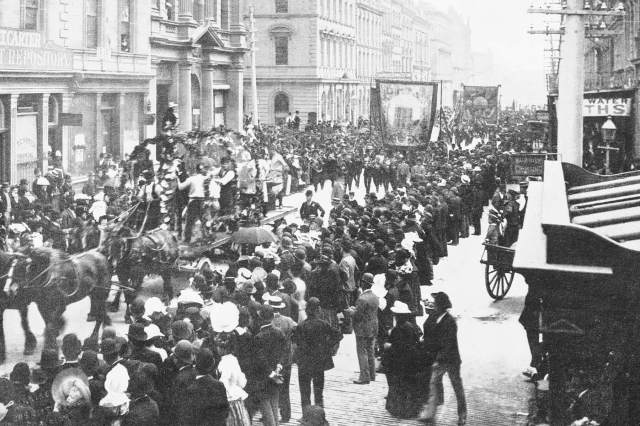 19th-century parade procession