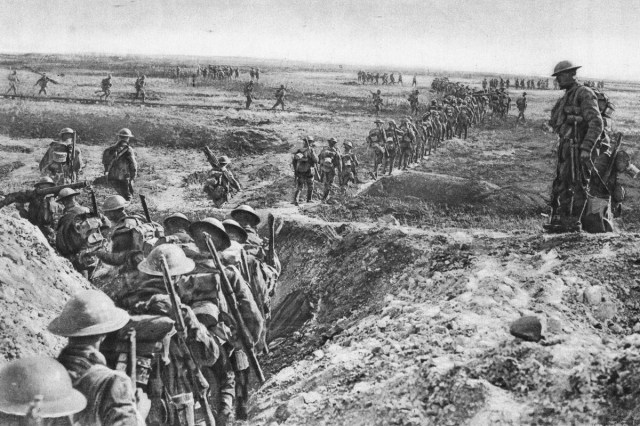 British troops in Cambrai, France