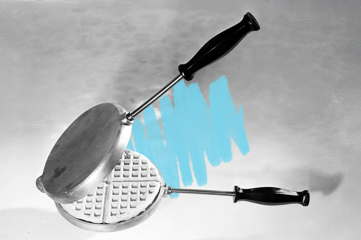 Waffle iron, circa 1947