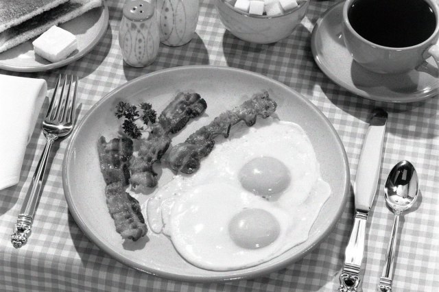 Breakfast plate, circa 1950s