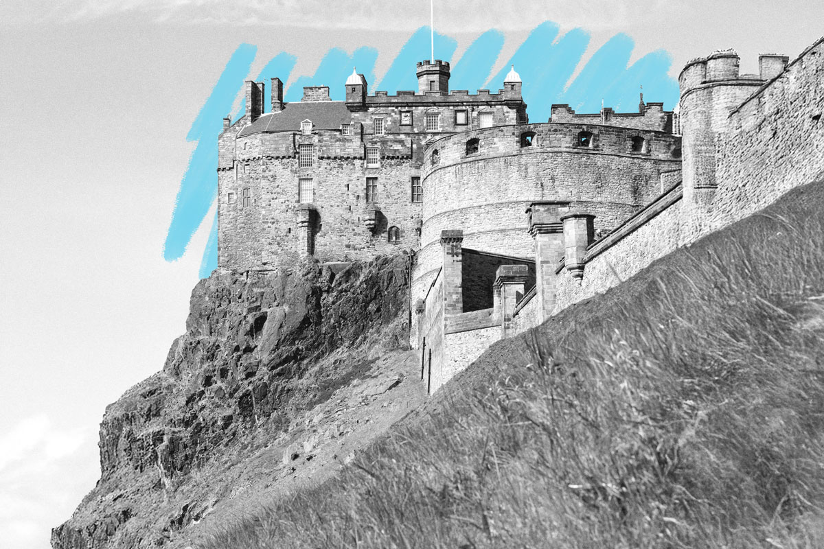 Edinburgh Castle in Scotland