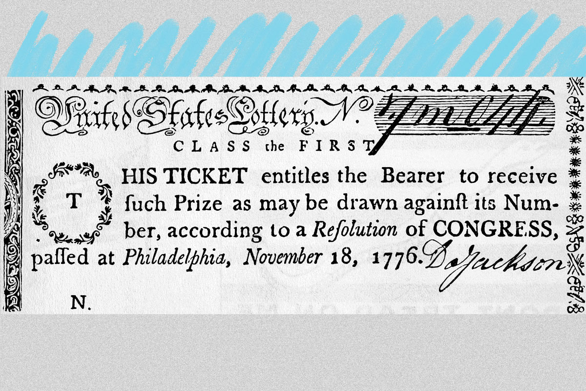United States lottery ticket, 1776