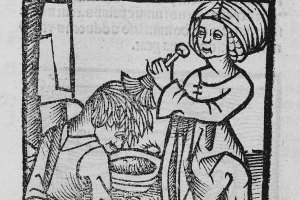 Washing lice out of hair, 1497