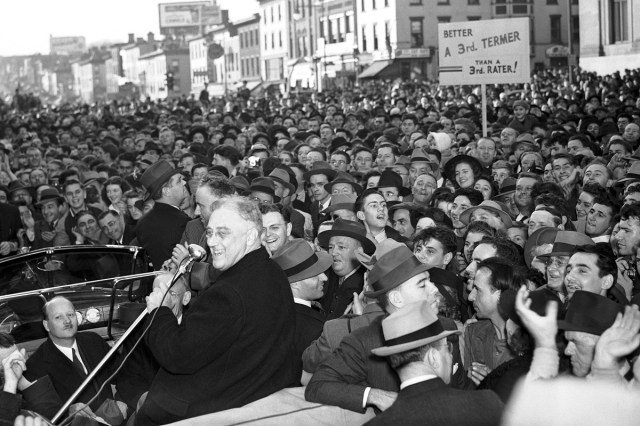 FDR campaigns for reelection, 1940