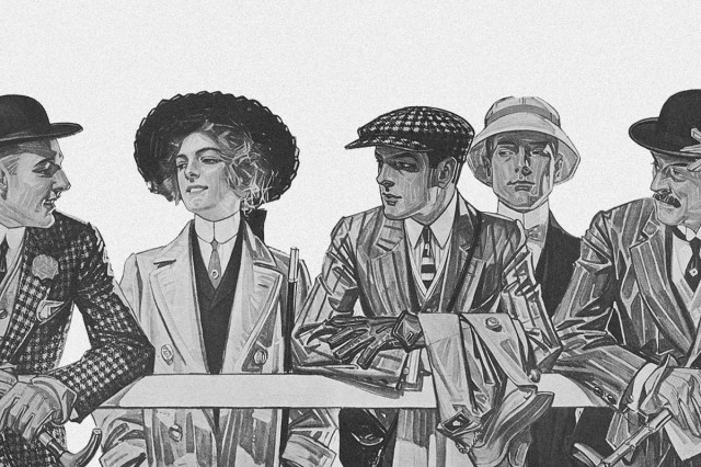 Ad for menswear, 19th century