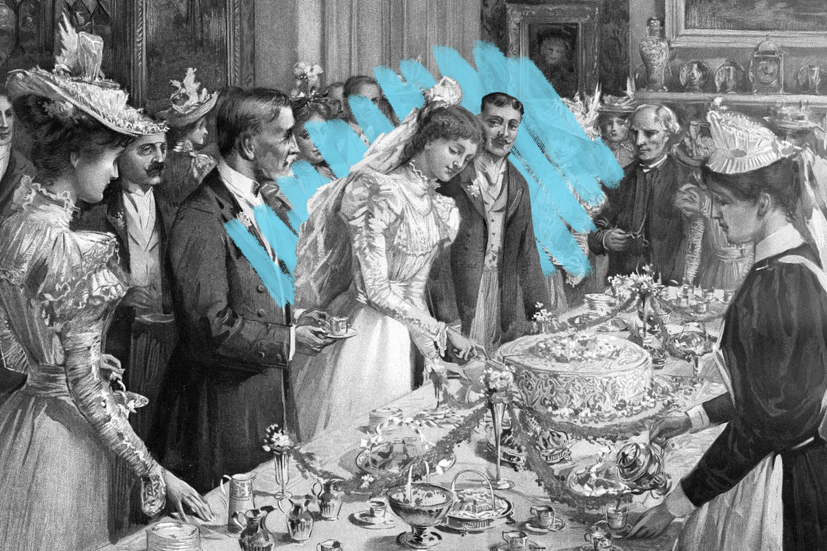 Victorian wedding reception