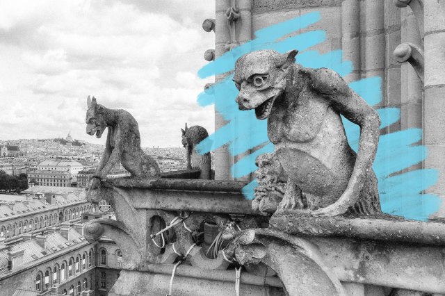 Gargoyles at Notre dame